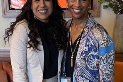 Dr. Gina Ann Garcia and Dr. Mary J. Lomax-Ghirarduzzi.