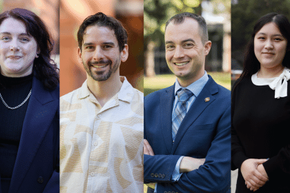 Four individual headshots of people.