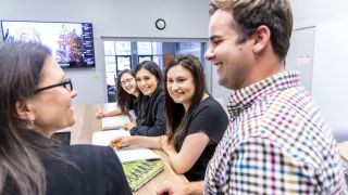 education students in classroom