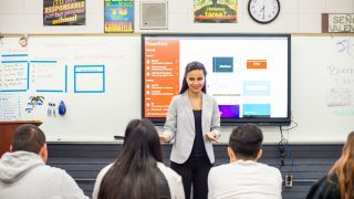 student teaching in a local classroom