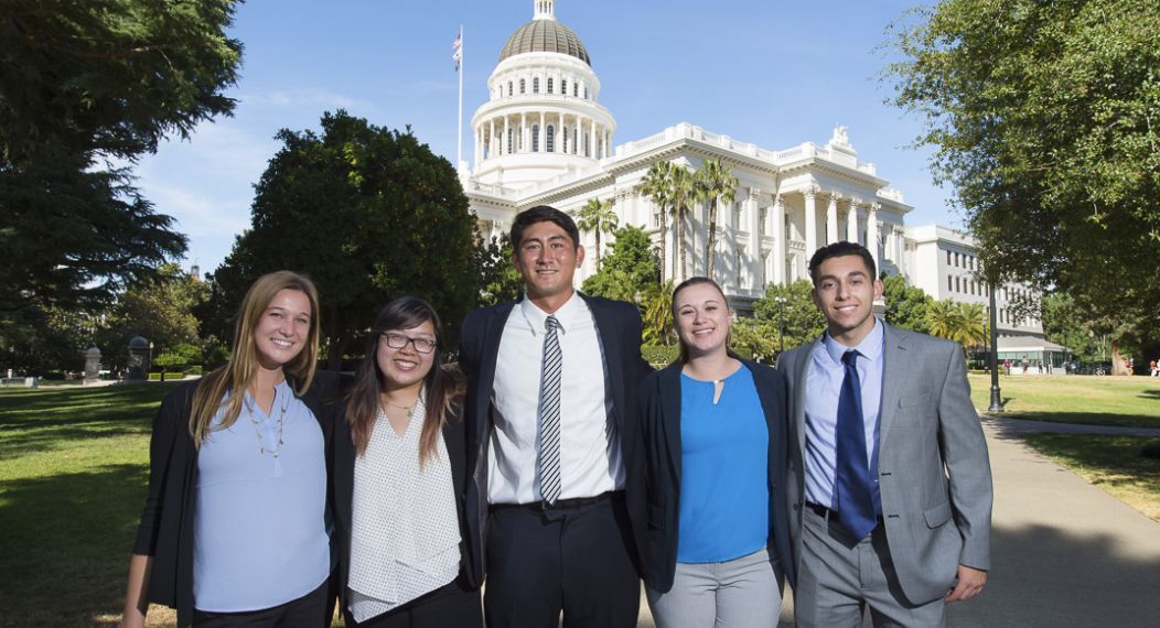 students at the capitol in Sacramento
