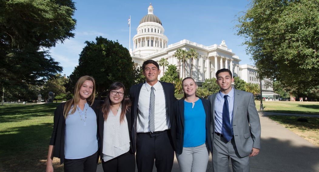 students at the capitol in Sacramento