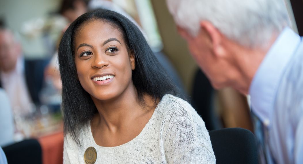 Neriah Howard at the Powell Scholars Luncheon, Nov. 10, 2016.