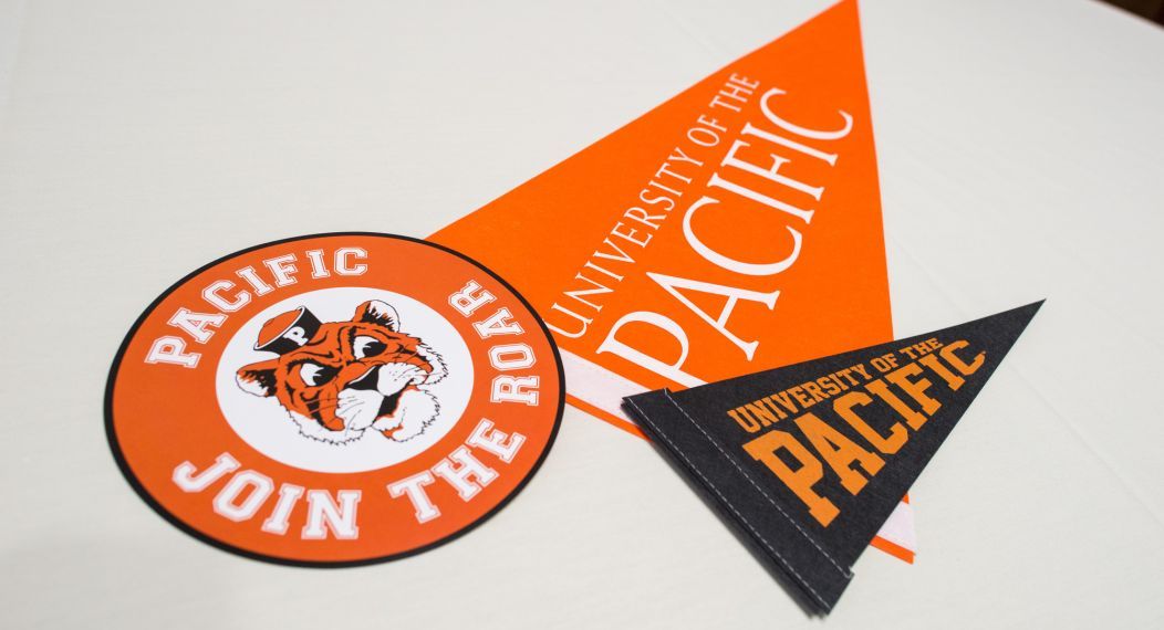 collage of University of the Pacific swag
