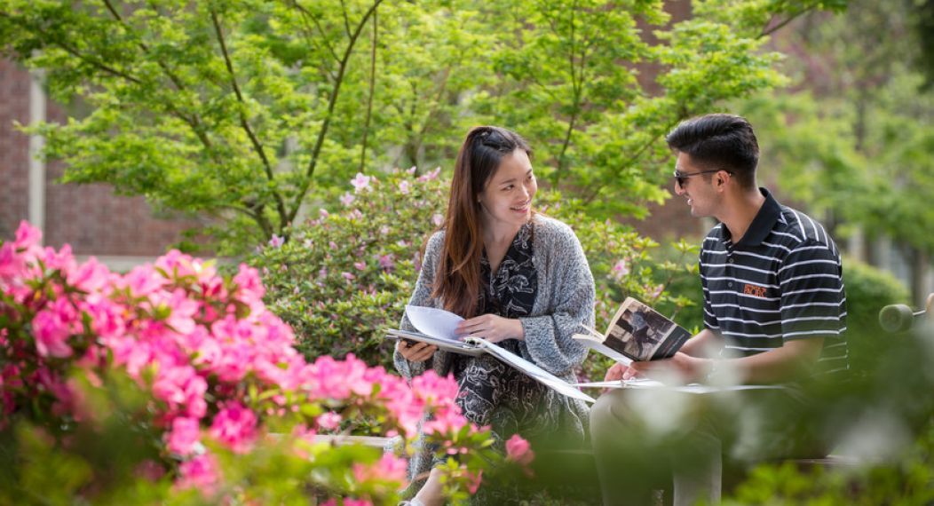 Students on University of the Pacific campus