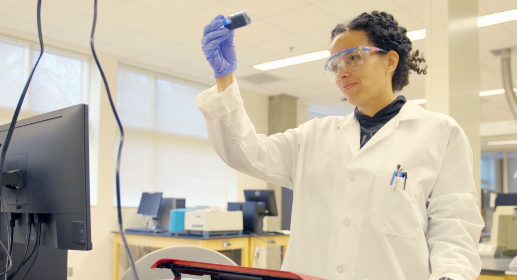 Woman scientist from film Picture a Scientist