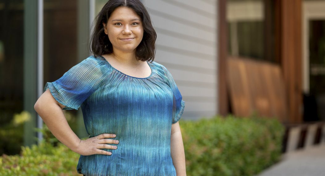 April Chai on the Sacramento Campus