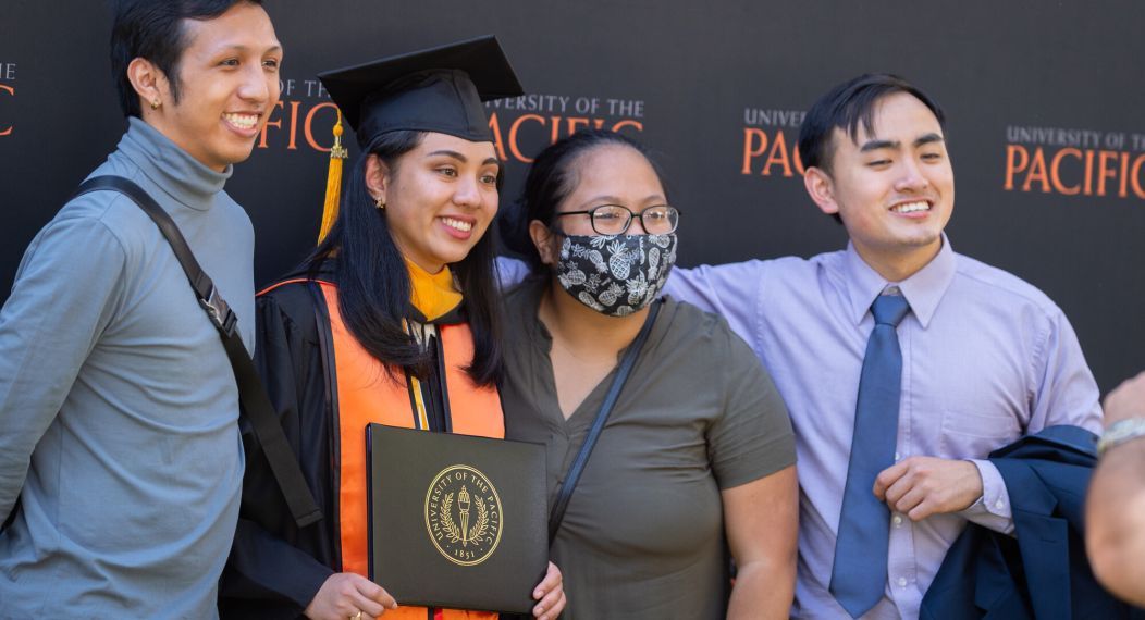 graduating students at Commencement