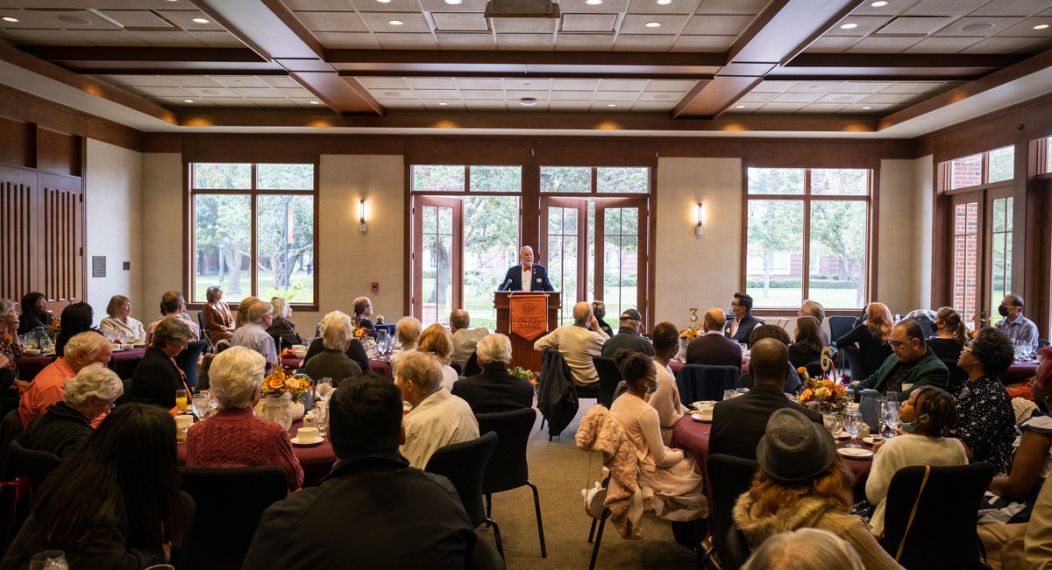 interior shot of alumni house