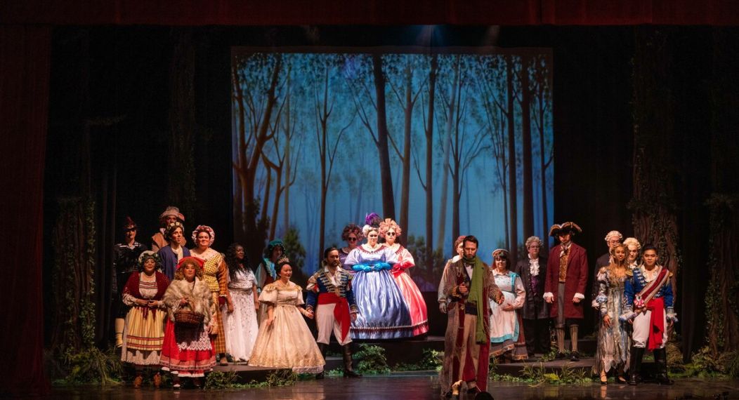 Into the Woods performed in Faye Spanos Concert Hall