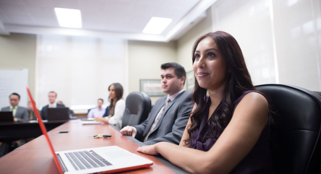 Eberhardt School of Business student in class