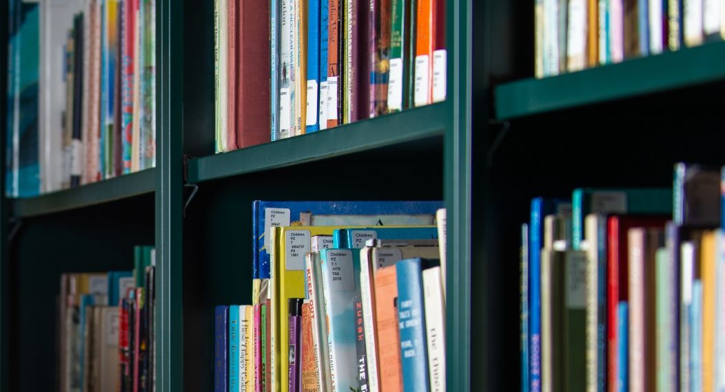 a bookshelf