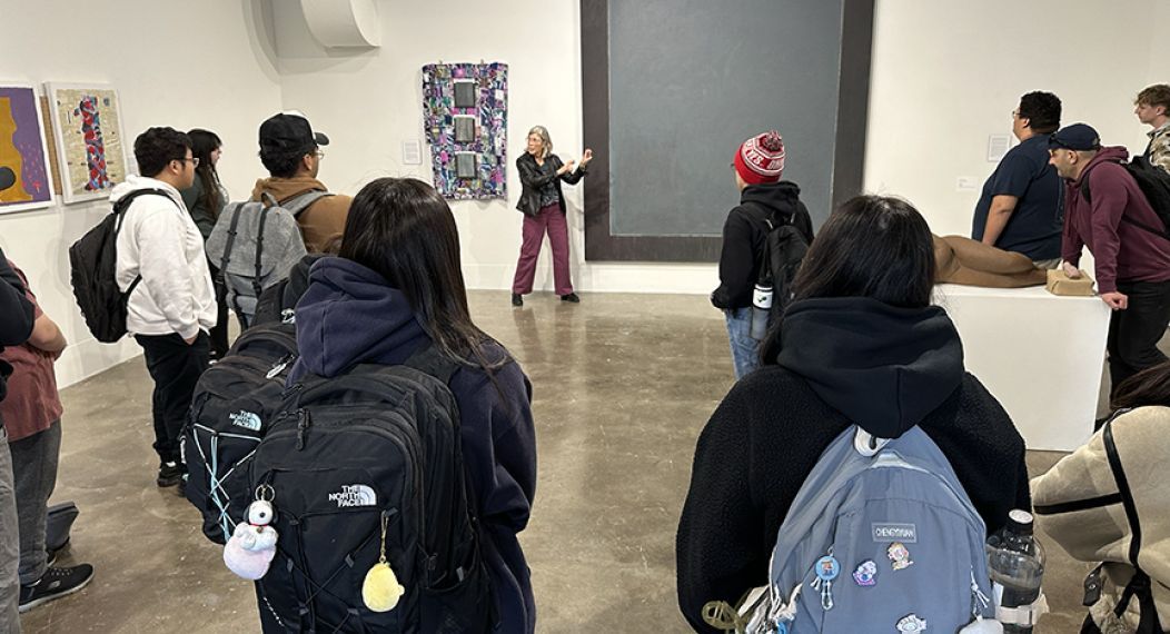 people in gallery
