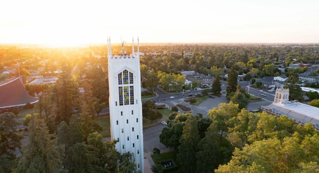 Aerial view of Pacific's Stockton Campus