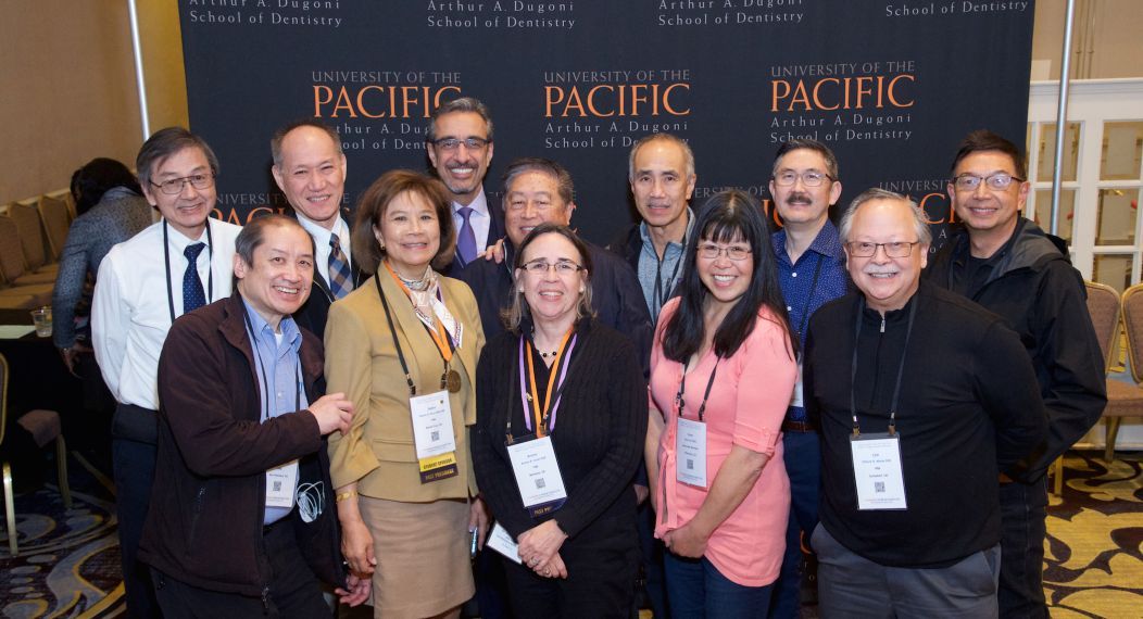 group photo at alumni meeting