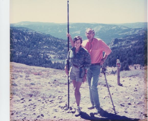 Bob and Jeannette Powell atop a mountain