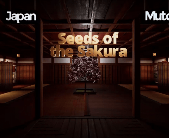 Screenshot of Seeds of the Sakura virtual reality museum