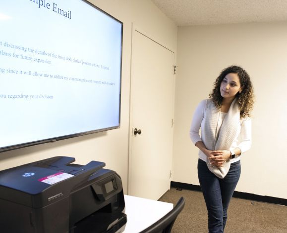 Esmeralda Aldana at the Martin Gipson Center