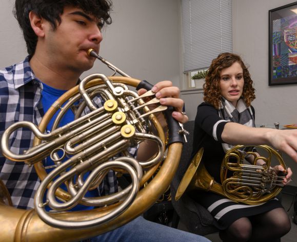 one-on-one instruction with a music professor at University of the Pacific