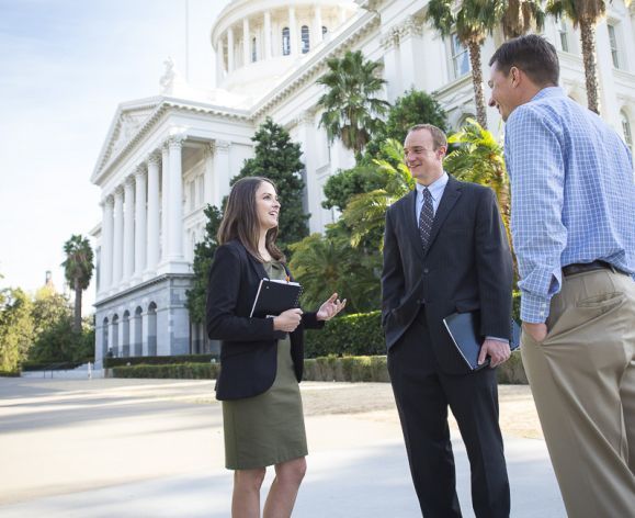 Students at capitol