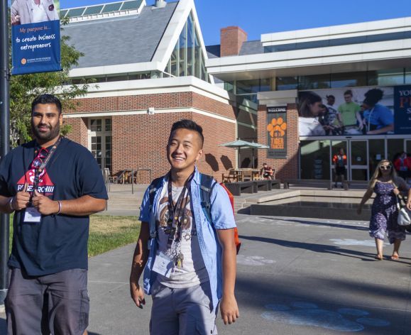 students at transfer orientation