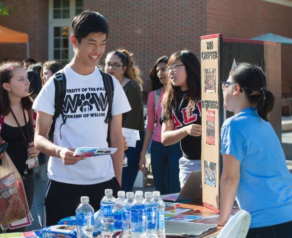 student outdoor fair