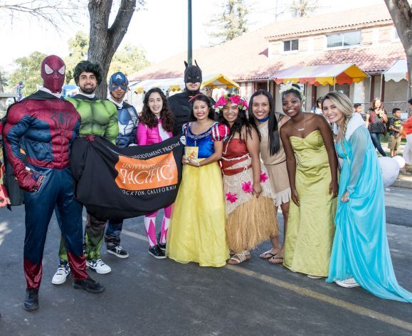 Students dressed as superheros