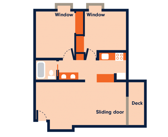 Blackacre 2-bedroom floorplan