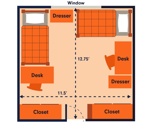 Quad Community double room