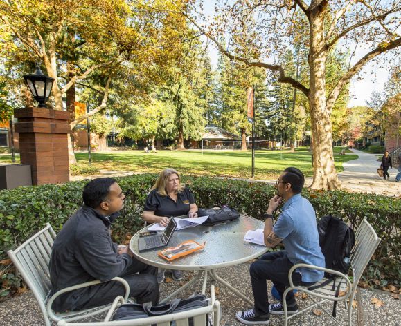 students on Sacramento campus