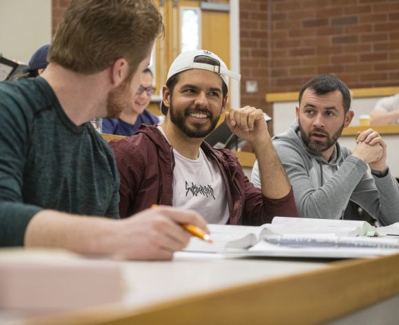 law students in classroom