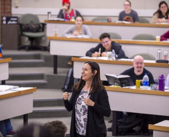 Law Professor Rachael Salcido teaches class at the McGeorge School of Law