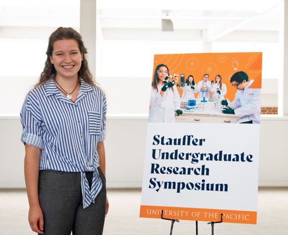 Chemistry student recipient of University of the Pacific's Stauffer grant