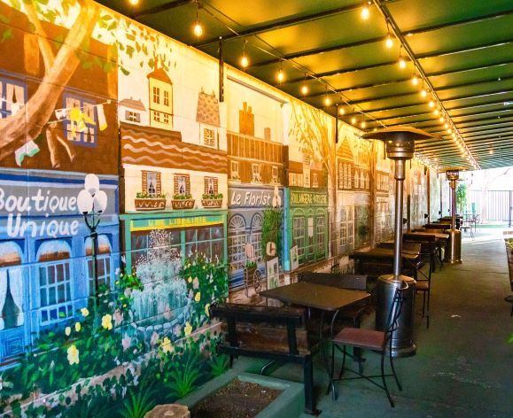 Midtown Creperie seating area