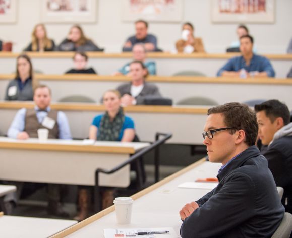 law and jd students sitting in a lecture hall