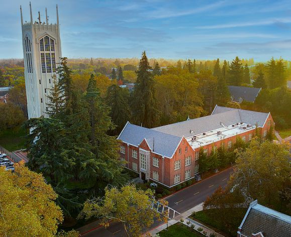 Campus drone photo