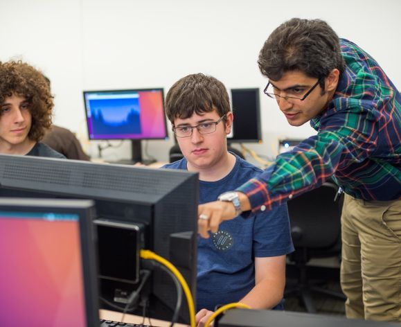 Computer Science students engaged in hands-on learning at University of the Pacific