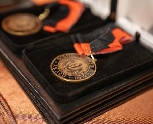 Distinguished Alumni Award medal