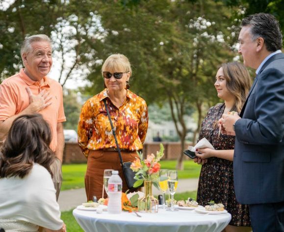 The President and First Lady at the Vow Renewals reception