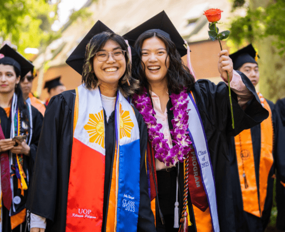 Students at Commencement