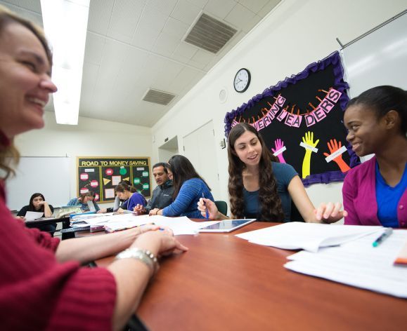 Professor Smith with students