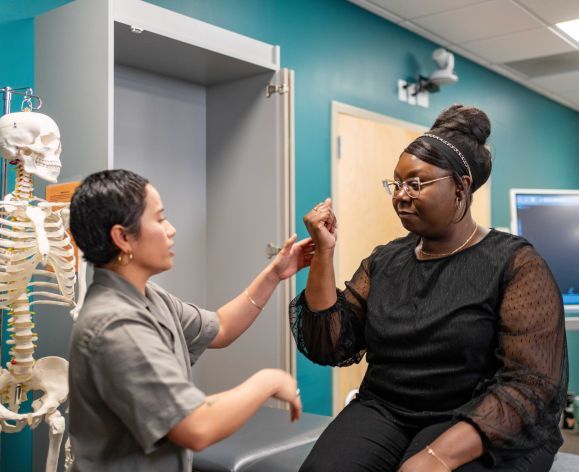 Students engage in Occupational Therapy work in clinical practice areas on the Sacramento campus