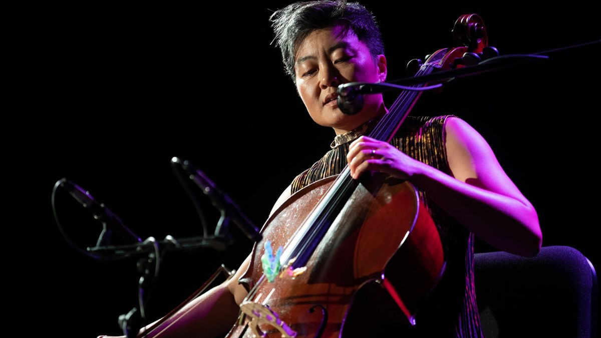 Cellist Theresa Wong in performance