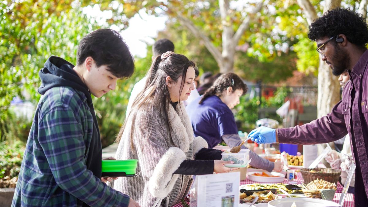 Pacific’s annual Gardens-Giving outdoor meal